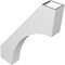 Ekena Millwork 3 1/2-in. W x 18-in. D x 24-in. H Westlake Architectural Grade PVC Knee Brace BRCP035X18X24WTL - alternate 6